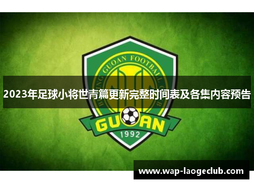 2023年足球小将世青篇更新完整时间表及各集内容预告